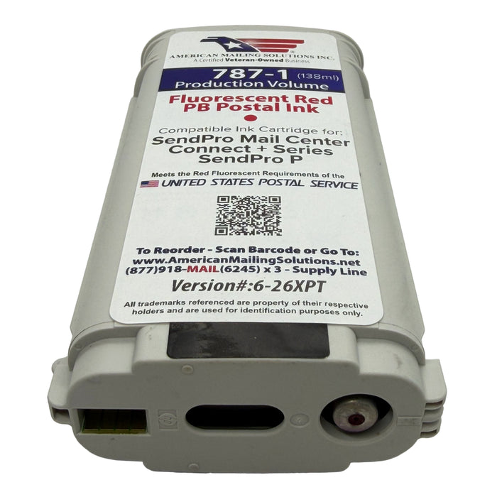 Pitney Bowes 787-1 (High-Capacity) Red Ink Cartridge