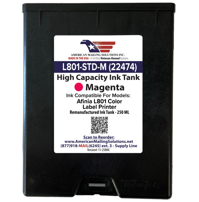 Afinia - L801-STD-M (22474) - Memjet Magenta Ink Cartridge