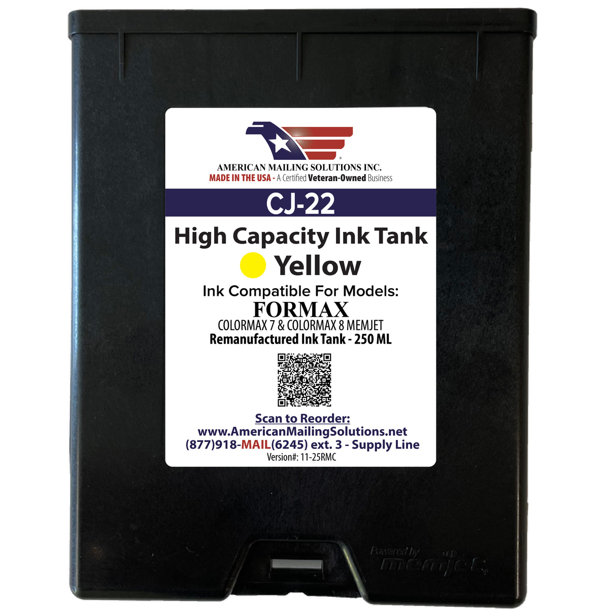 Formax CJ-22 Memjet Yellow Ink Cartridge | Save on OEM Alternative Ink ...