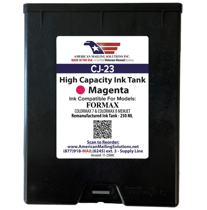 Formax CJ-23 Remanufactured Memjet Magenta Ink Cartridge