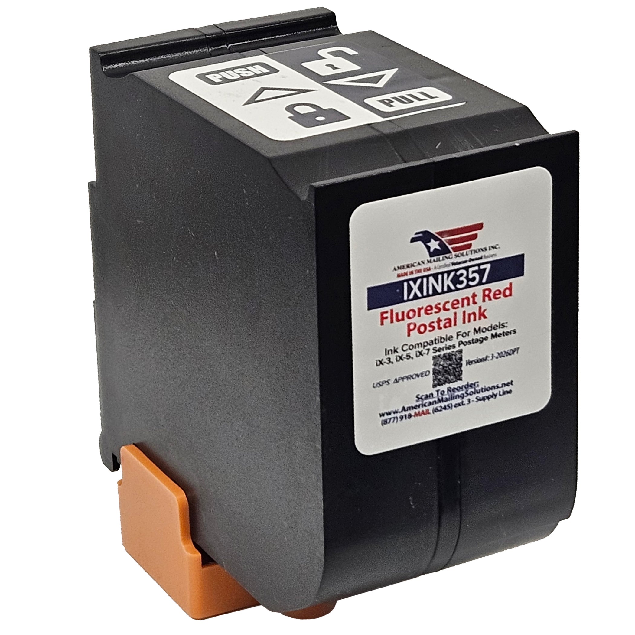 Quadient IXINK357 Ink Cartridge for the iX-3, iX-5, iX-7, and iX-7 Pro ...