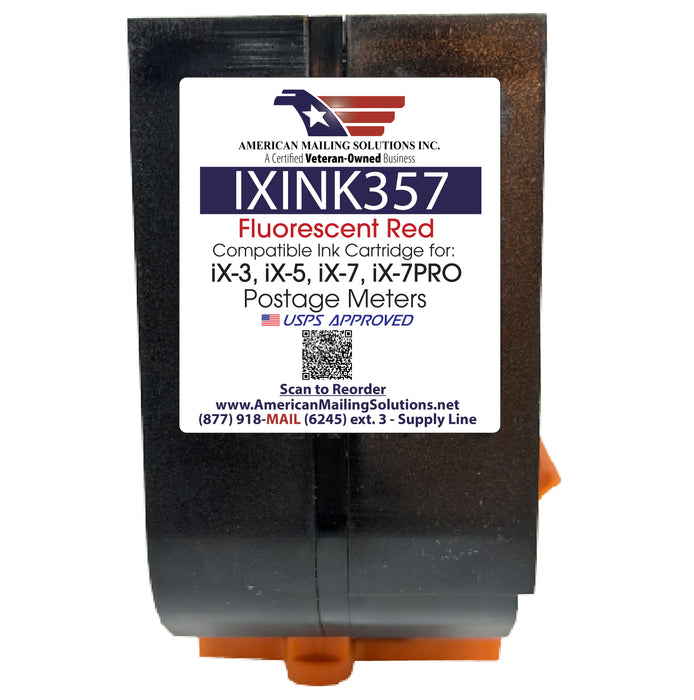 Quadient IXINK357 Ink Cartridge for the iX-3, iX-5, iX-7 Series Postage Meters