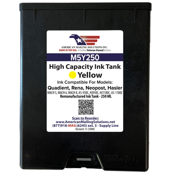 Quadient / Rena - M5Y250 Memjet Yellow Ink Cartridge