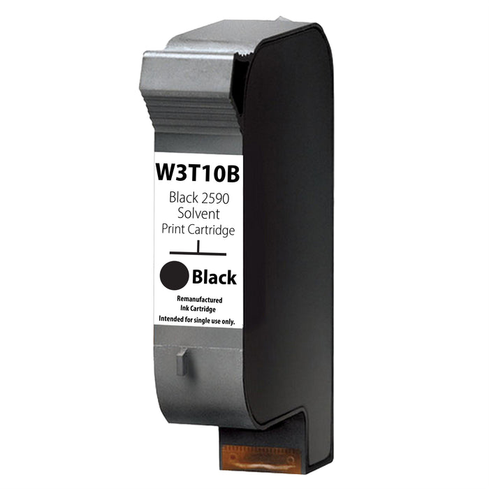 W3T10B (2590) Solvent Black Replacement Ink Cartridge, Fast Drying