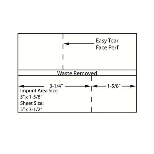 Double Sided with Perforation - Postage Tape Sheets